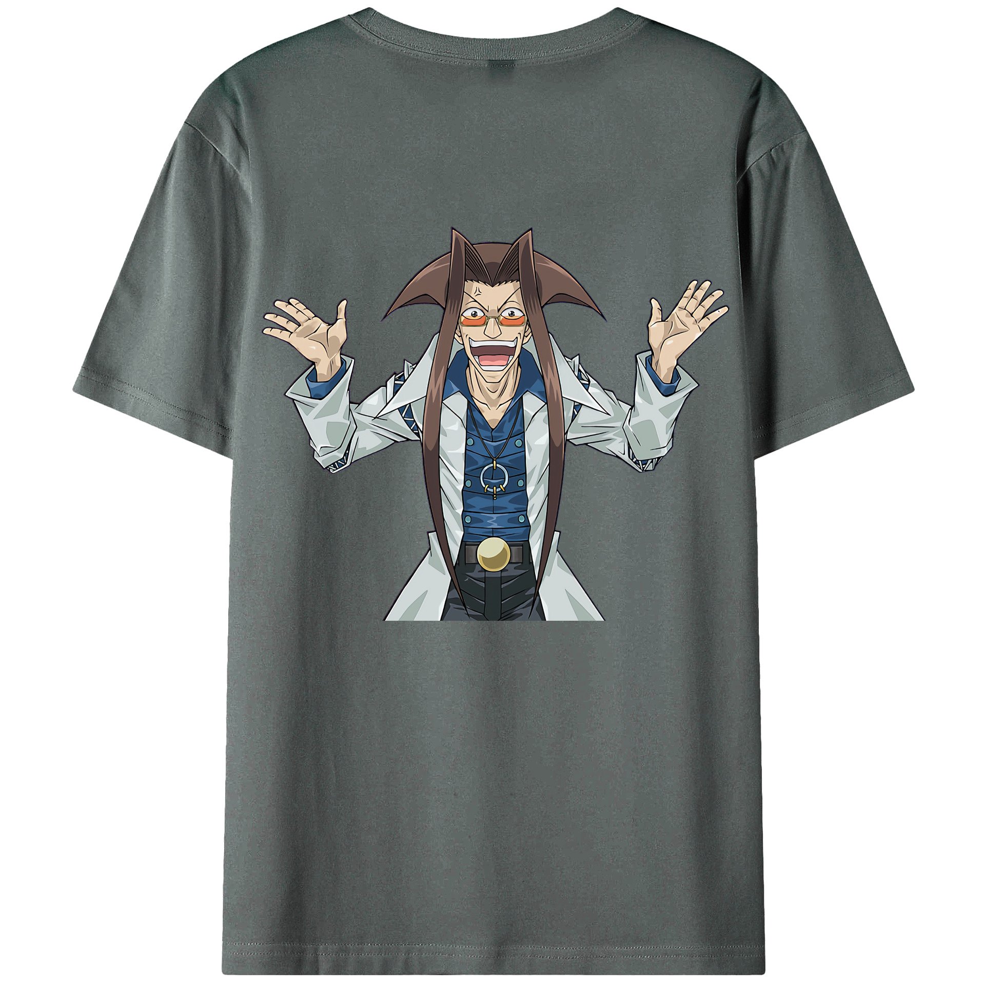 （画像用） 遊☆戯☆王 Yu-Gi-Oh! 綿100％ メンズ半袖Tシャツ（バックプリント） 通気性
